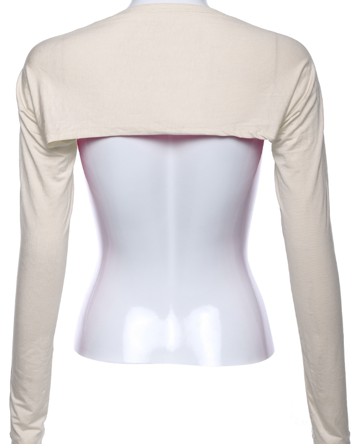 Shoulder long sleeve top