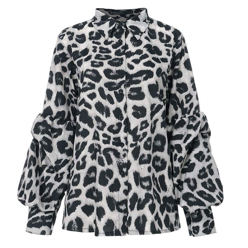 Leopard Puffy Sleeve