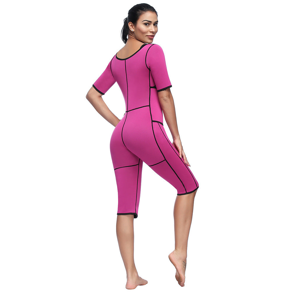 long piece bodysuit double-layer sweatsuit