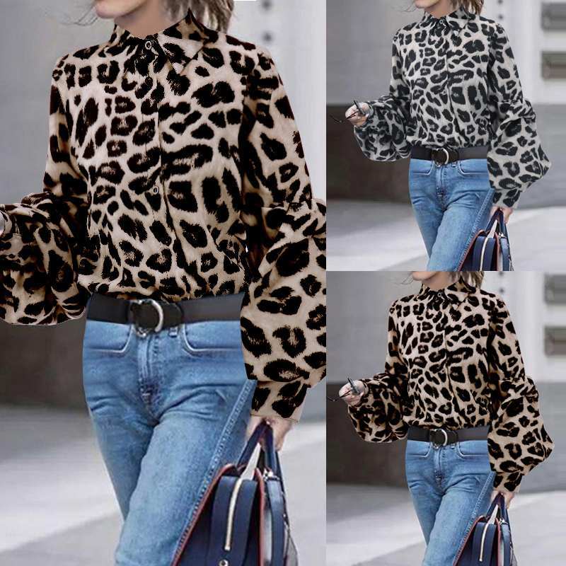 Leopard Puffy Sleeve