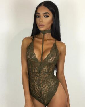 Mock Neck lace Teddy
