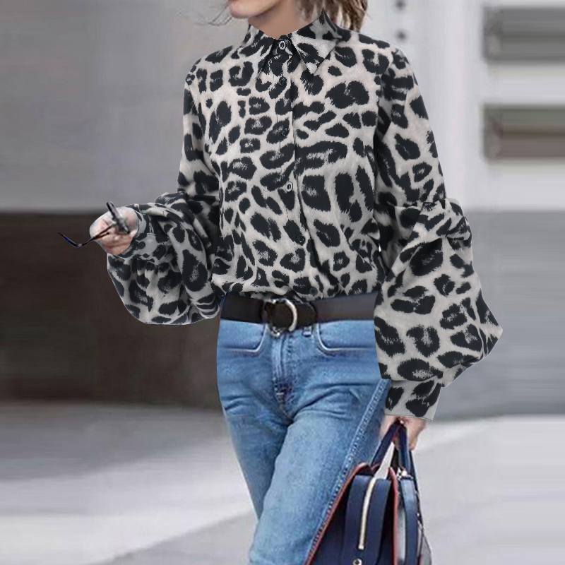 Leopard Puffy Sleeve