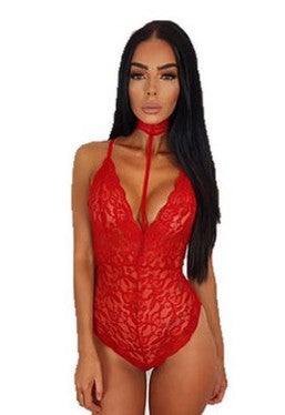 Mock Neck lace Teddy