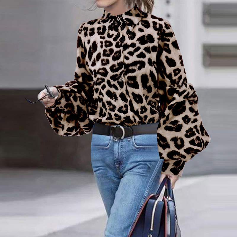 Leopard Puffy Sleeve