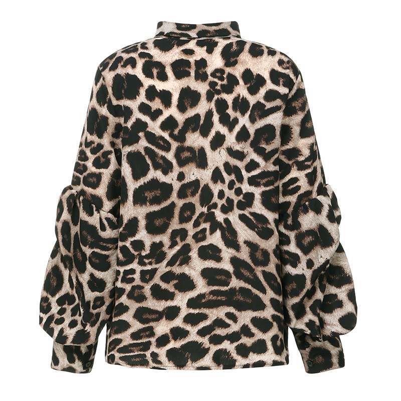 Leopard Puffy Sleeve