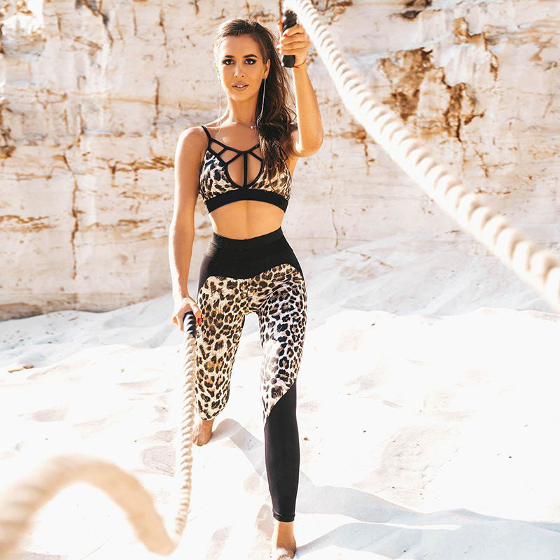 Leopard Print active wear set