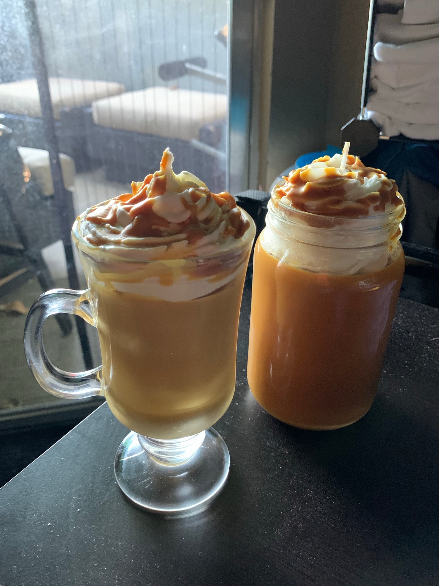 caramel frappe candle