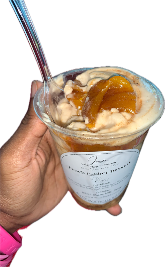 Peach Cobbler Dessert Cup