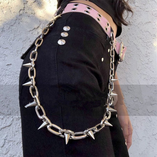Rivet waist chain