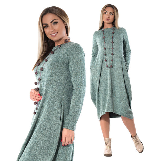 Long sleeve dress with pockets