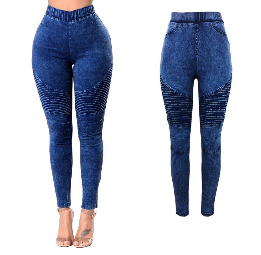 Elastic high waist Jeans