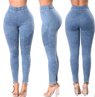 Elastic high waist Jeans