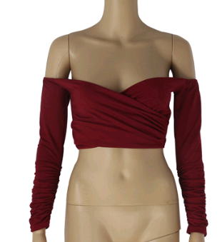 Off Shoulder cropped Top