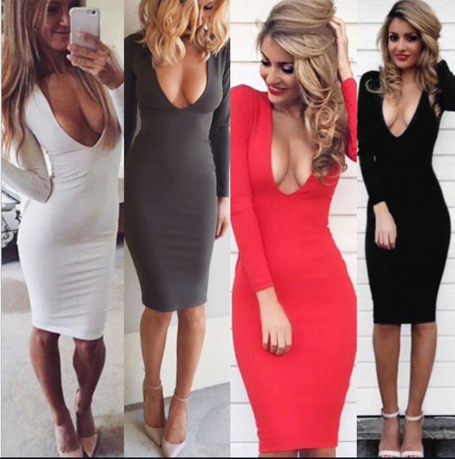 Deep Plunge Dress