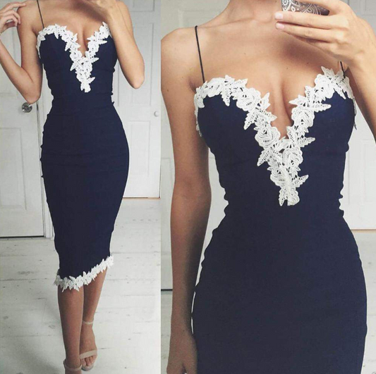 lace v-neck dress