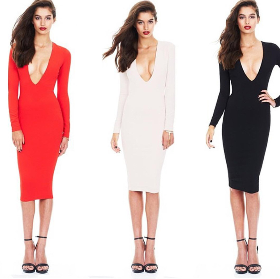 Deep Plunge Dress