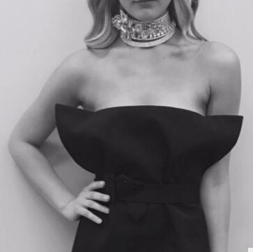 black ruffled tube top