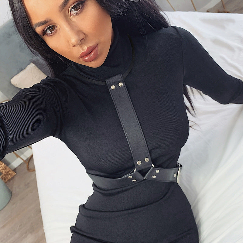 Long Sleeve Turtleneck Dress