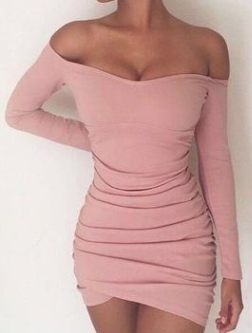 pink im coming too dress 