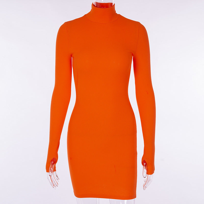 Long Sleeve Turtleneck Dress