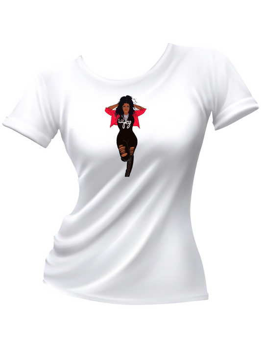 thriller white graphic t shirt