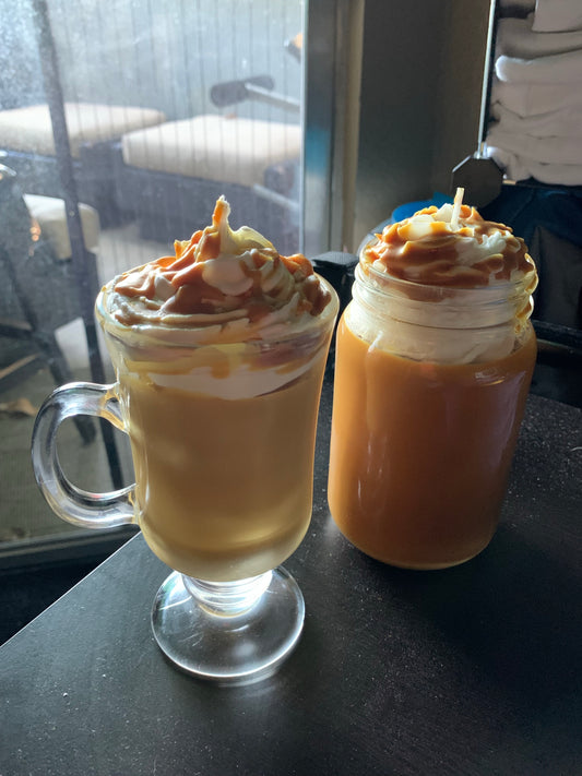 caramel frappe candle